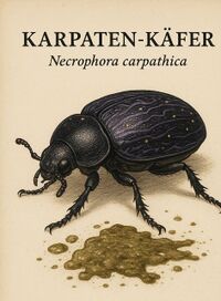 Überreste des Karpaten-Käfers