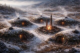 Wintersiedlung der Haczinen